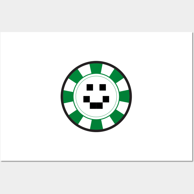 Casino Quackity green green Wall Art by Adadita